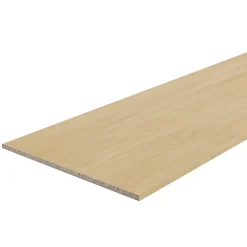 Tablette mélaminé chêne - 250 x 60 cm, ép.18 mm (vendu à la tablette)