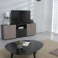 Tablette mélaminé chêne gris - 250 x 20 cm, ép.18 mm (vendu à la tablette)- Sale