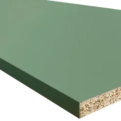 Tablette mélaminée Ninna couleur vert olive 250x50x1.8 Cm-