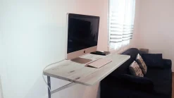 Wood&Sens Tablette Pin Rustique bois massif, L.240 x l.60 cm x Ep.22 mm