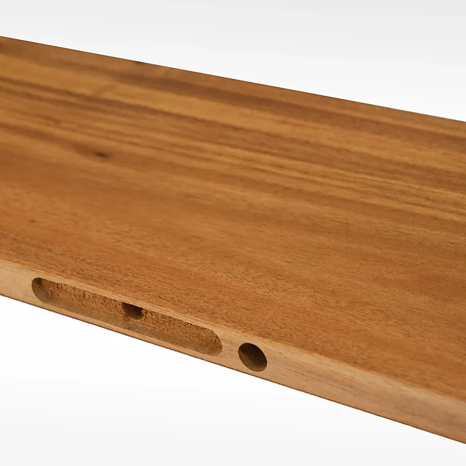 Tablette pour étagère acacia 90 x 18 x 1.8 cm-