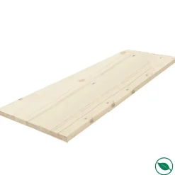 Forestea Tablette sapin massif lamellé collé abouté 800 x 200 x 18 mm