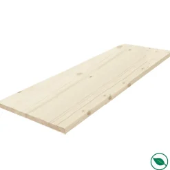 Forestea Tablette sapin massif lamellé collé abouté 800 x 400 x 18 mm