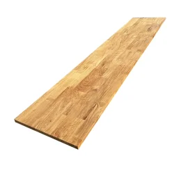 Wood&Sens Tablette Teck Massif Abouté, L.200 cm x l.30 cm, Ep.18 mm