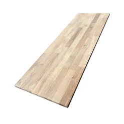 Tablette Teck Massif Abouté, L.120 cm x l.30 cm, Ep.18 mm-Wood&Sens Hot