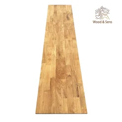 Tablette Teck Massif Abouté, L.200 cm x l.40 cm, Ep.18 mm-Wood&Sens Online