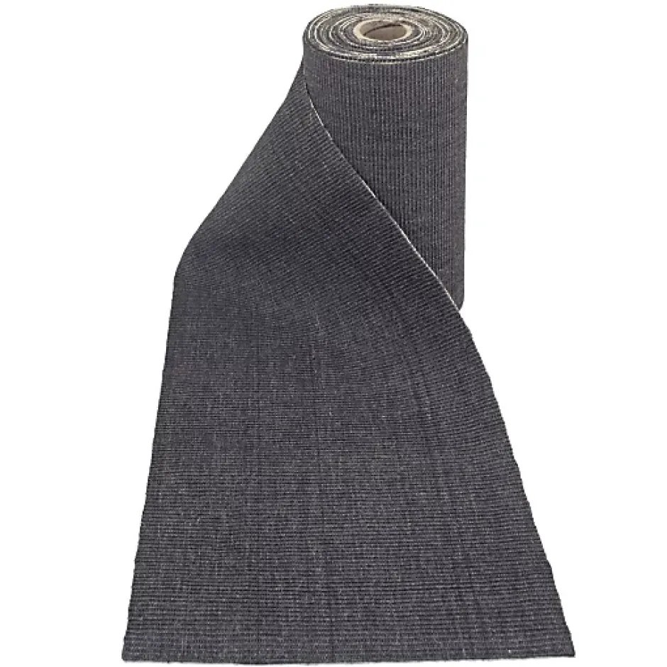 Tapis de passage en sisal couloir et escalier - Anthracite - Echantillon 15 x 20 cm-Décoweb Best