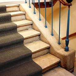 Décoweb Tapis de passage en sisal couloir et escalier - Moka - Rouleau de 0,67m x 7m