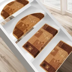 Floordirekt Tapis d'escalier Akzent Beige Rectangulaire 23,5 x 65 cm -