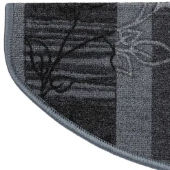 Tapis d'escalier Akzent Gris Demi-circulaire 23,5 x 65 cm --Floordirekt Outlet