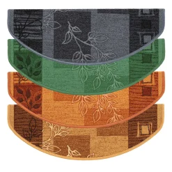 Tapis d'escalier Akzent Gris Demi-circulaire 23,5 x 65 cm --Floordirekt Outlet