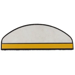 Tapis d'escalier Bali Noir Demi-circulaire 23,5 x 65 cm-Floordirekt Online