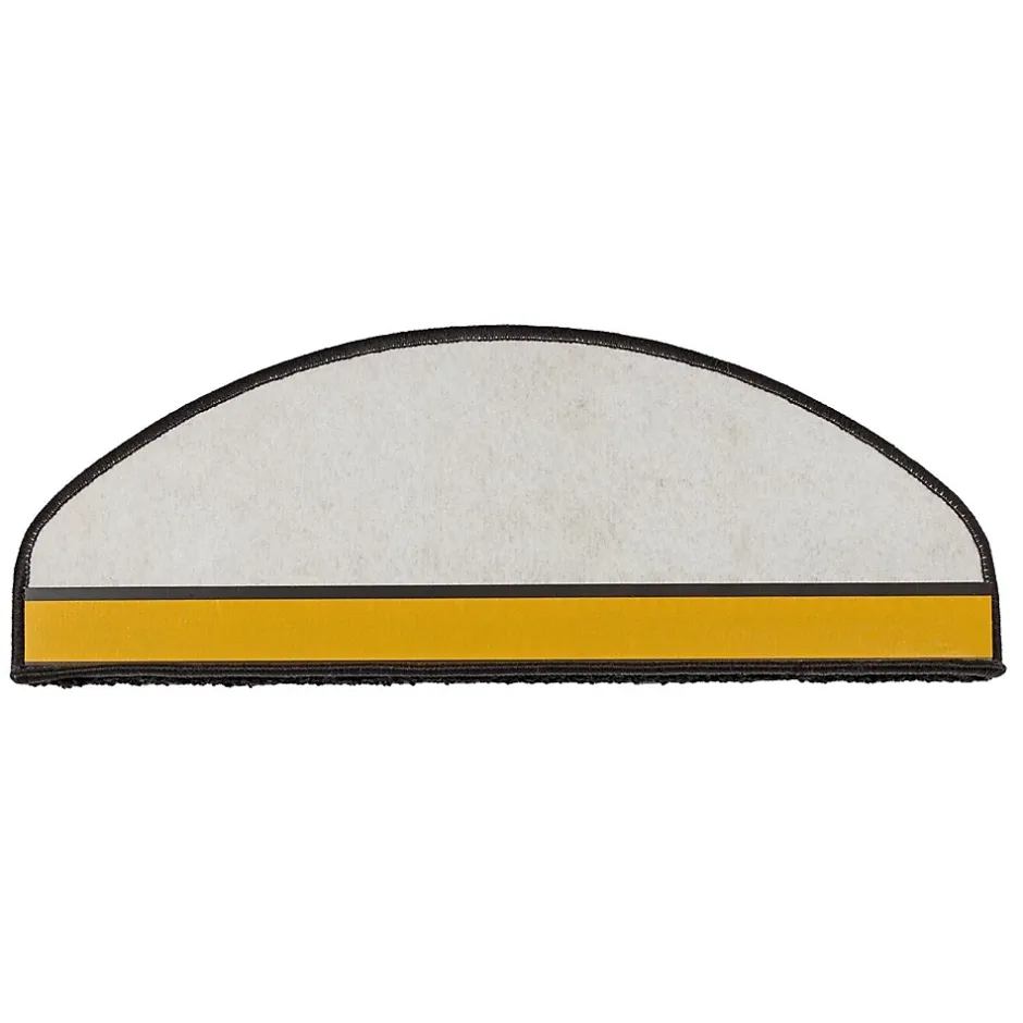 Tapis d'escalier Bali Noir Demi-circulaire 23,5 x 65 cm-Floordirekt Online