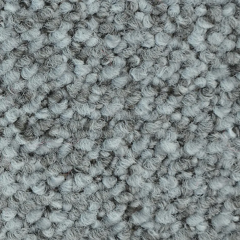 Floordirekt Tapis d'escalier Carlton Demi-circulaire Gris clair 23,5 x 65 cm -