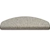 Floordirekt Tapis d'escalier Carlton Demi-circulaire Gris beige 23,5 x 65 cm -