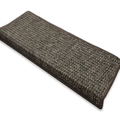 Floordirekt Tapis d'escalier Carlton Rectangulaire Marron 23,5 x 65 cm -