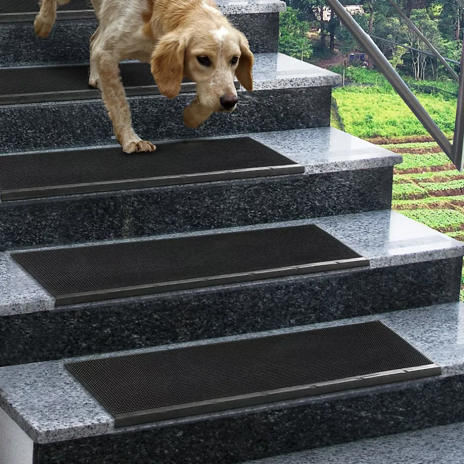 Tapis d'escalier en caoutchouc Antidérapant Santiago 25 x 65 cm-Floordirekt Clearance