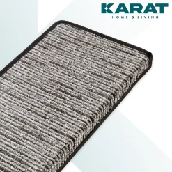 Floordirekt Tapis d'escalier Geneva Anthracite 23,5 X 65 cm Rectangulaire
