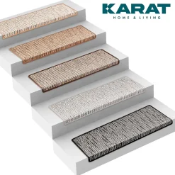 Floordirekt Tapis d'escalier Geneva Anthracite 23,5 X 65 cm Rectangulaire