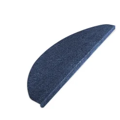 Floordirekt Tapis d'escalier Leipzig Installation adhésive Bleu, 21 x 65 cm