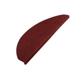 Floordirekt Tapis d'escalier Leipzig Installation adhésive Rouge, 21 x 65 cm