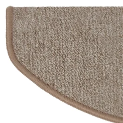 Floordirekt Tapis d'escalier London Beige 23,5 x 65 cm Demi-circulaire