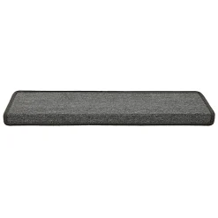 Tapis d'escalier London Gris foncé 23,5 x 65 cm Rectangulaire-Floordirekt Clearance