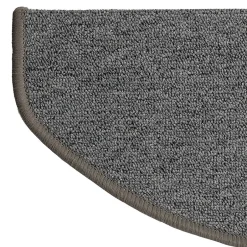 Floordirekt Tapis d'escalier London Gris clair 23,5 x 65 cm Demi-circulaire