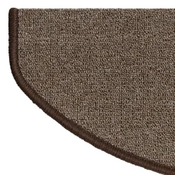 Tapis d'escalier London Marron clair 23,5 x 65 cm Demi-circulaire-Floordirekt Best