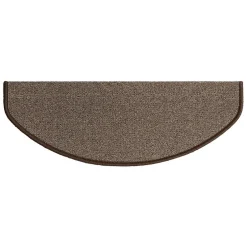 Tapis d'escalier London Marron clair 23,5 x 65 cm Demi-circulaire-Floordirekt Best