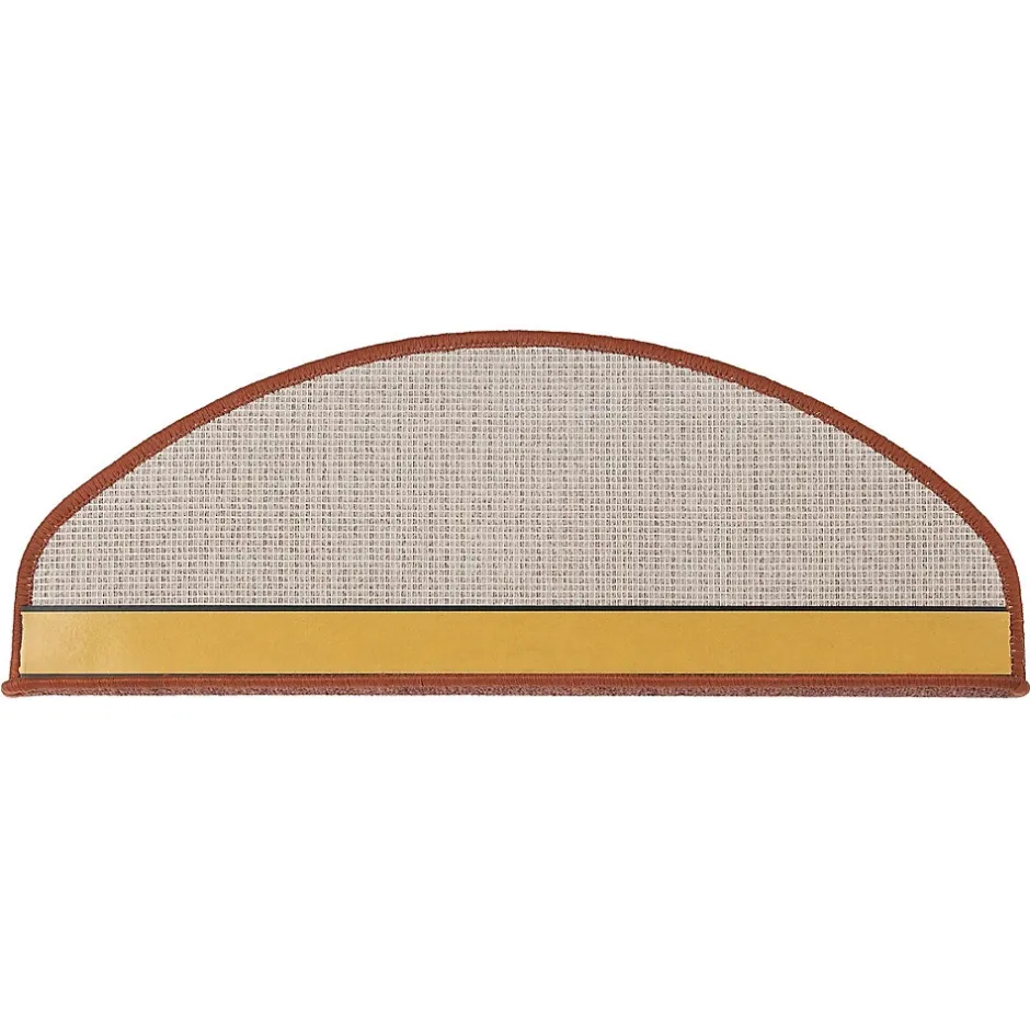 Tapis d'escalier London Terre 38 23,5 x 65 cm Demi-circulaire-Floordirekt Outlet