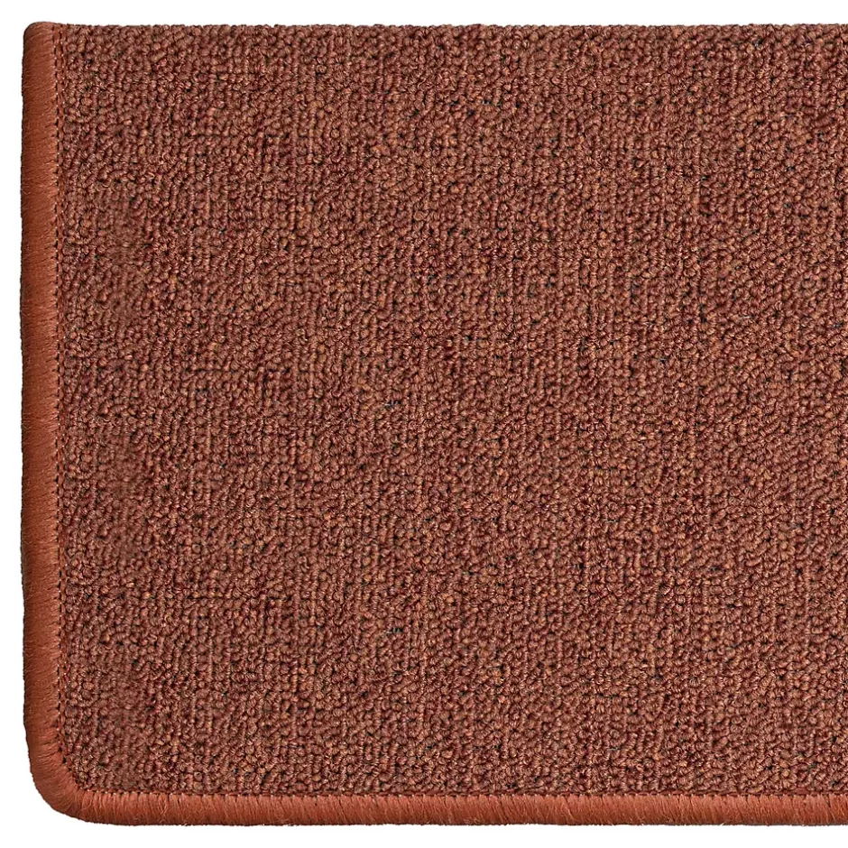 Tapis d'escalier London Terre 38 23,5 x 65 cm Rectangulaire-Floordirekt