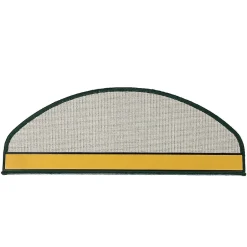 Tapis d'escalier London Vert 23,5 x 65 cm Demi-circulaire-Floordirekt New