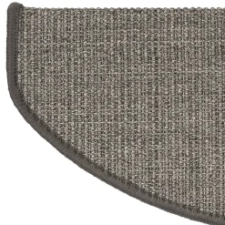 Tapis d'escalier Pure Nature Demi-circulaire Gris 23,5 x 65 cm-Floordirekt Clearance