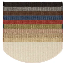 Tapis d'escalier Pure Nature Demi-circulaire Gris 23,5 x 65 cm-Floordirekt Clearance