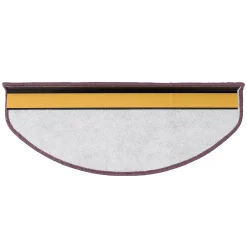 Tapis d'escalier Shaggy Barcelona Violet Demi-circulaire 23,5 x 65 cm-Floordirekt Hot