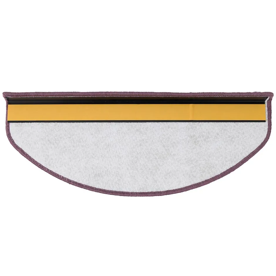 Tapis d'escalier Shaggy Barcelona Violet Demi-circulaire 23,5 x 65 cm-Floordirekt Hot