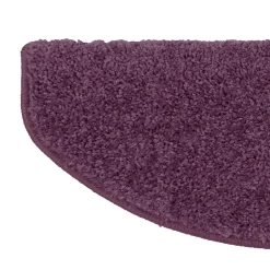Tapis d'escalier Shaggy Barcelona Violet Demi-circulaire 23,5 x 65 cm-Floordirekt Hot