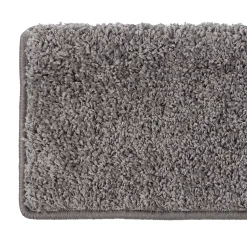 Floordirekt Tapis d'escalier Shaggy Barcelona Gris Rectangulaire 23,5 x 65 cm