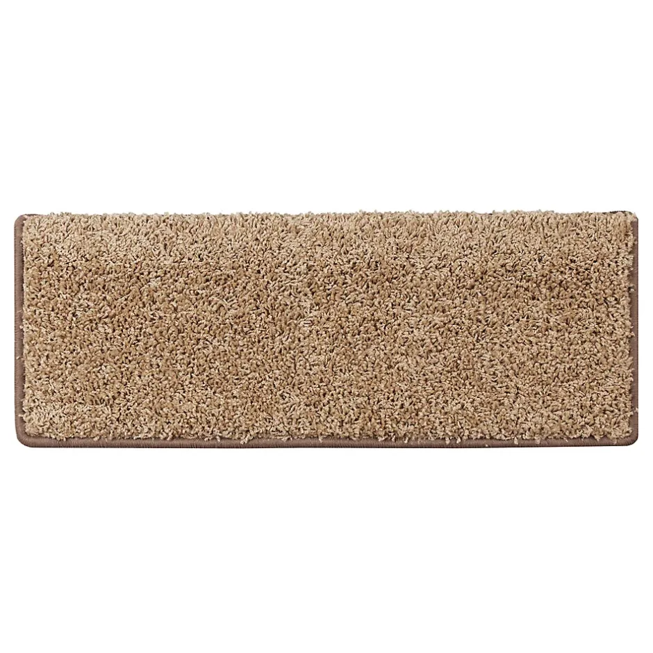Tapis d'escalier Shaggy Sphinx Rectangulaire 23,5 x 65 cm Beige --Floordirekt Clearance