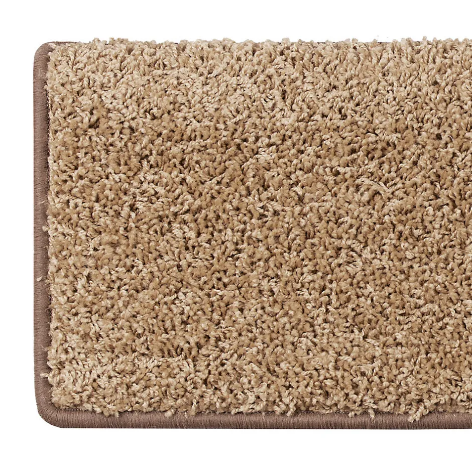 Tapis d'escalier Shaggy Sphinx Rectangulaire 23,5 x 65 cm Beige --Floordirekt Clearance