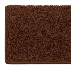 Floordirekt Tapis d'escalier Shaggy Sphinx Rectangulaire 23,5 x 65 cm Marron -