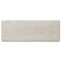 Tapis d'escalier Shaggy Sphinx Rectangulaire 23,5 x 65 cm Crème --Floordirekt Discount