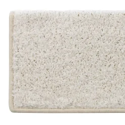 Tapis d'escalier Shaggy Sphinx Rectangulaire 23,5 x 65 cm Crème --Floordirekt Discount