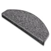Tapis d'escalier Turbo Gris Installation adhésive Différentes formes Demi-circulaire --Floordirekt