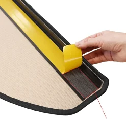 Tapis d'escalier Via Veneto Noir Demi-circulaire --Floordirekt Best