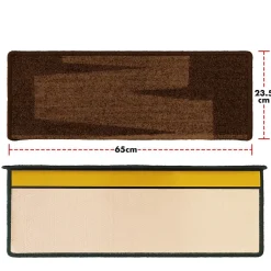 Tapis d'escalier Via Veneto Marron Rectangulaire --Floordirekt New