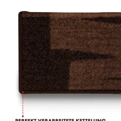 Tapis d'escalier Via Veneto Marron Rectangulaire --Floordirekt New