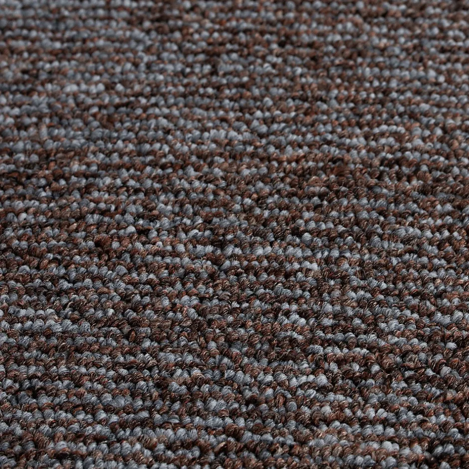 Floordirekt Tapis d'escalier York Brun foncé 23,5 x 65 cm -