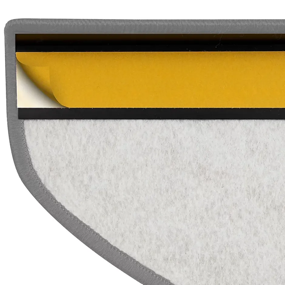 Tapis d'escalier York Jaune 23,5 x 65 cm --Floordirekt New